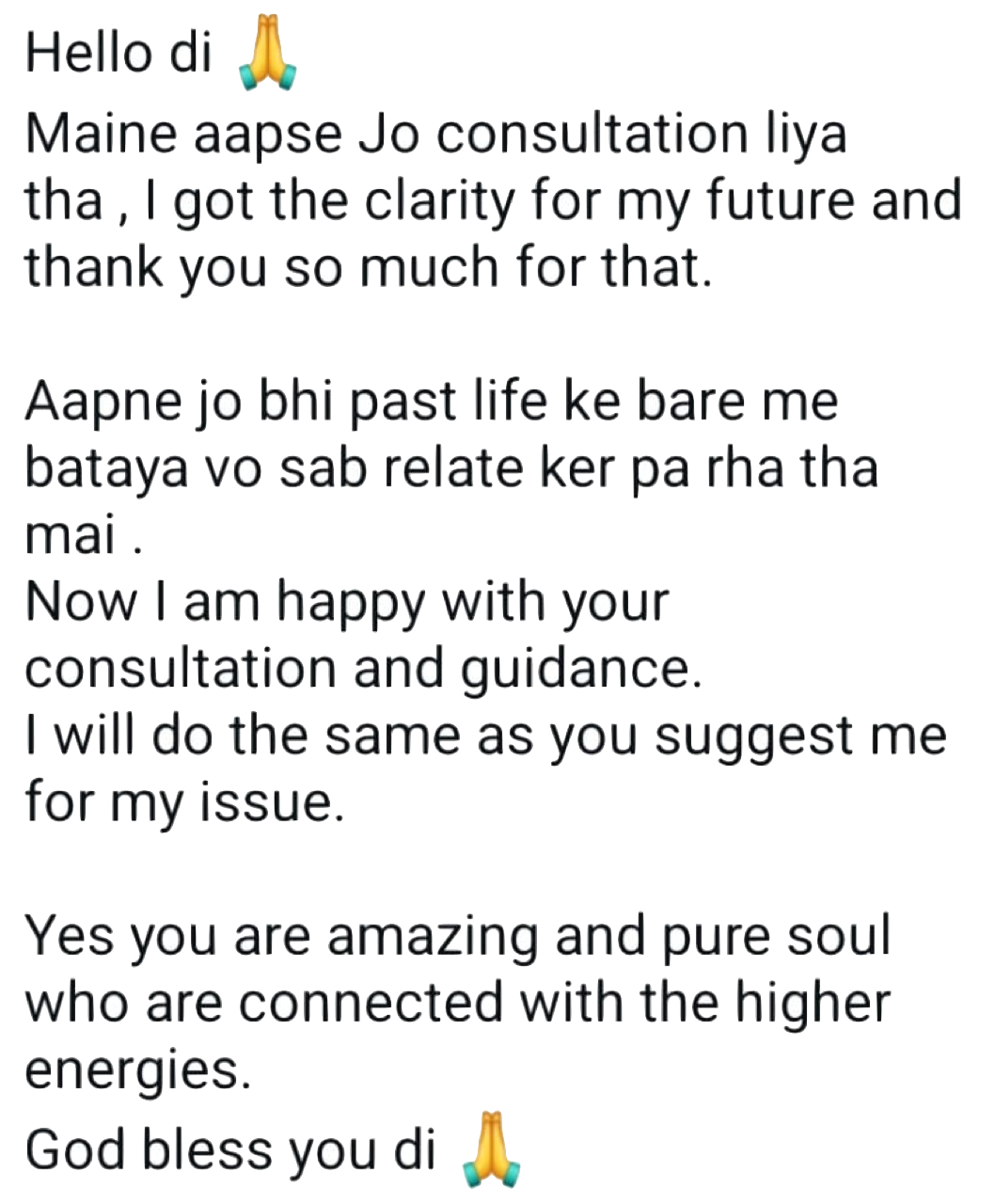 Client testimonial 1
